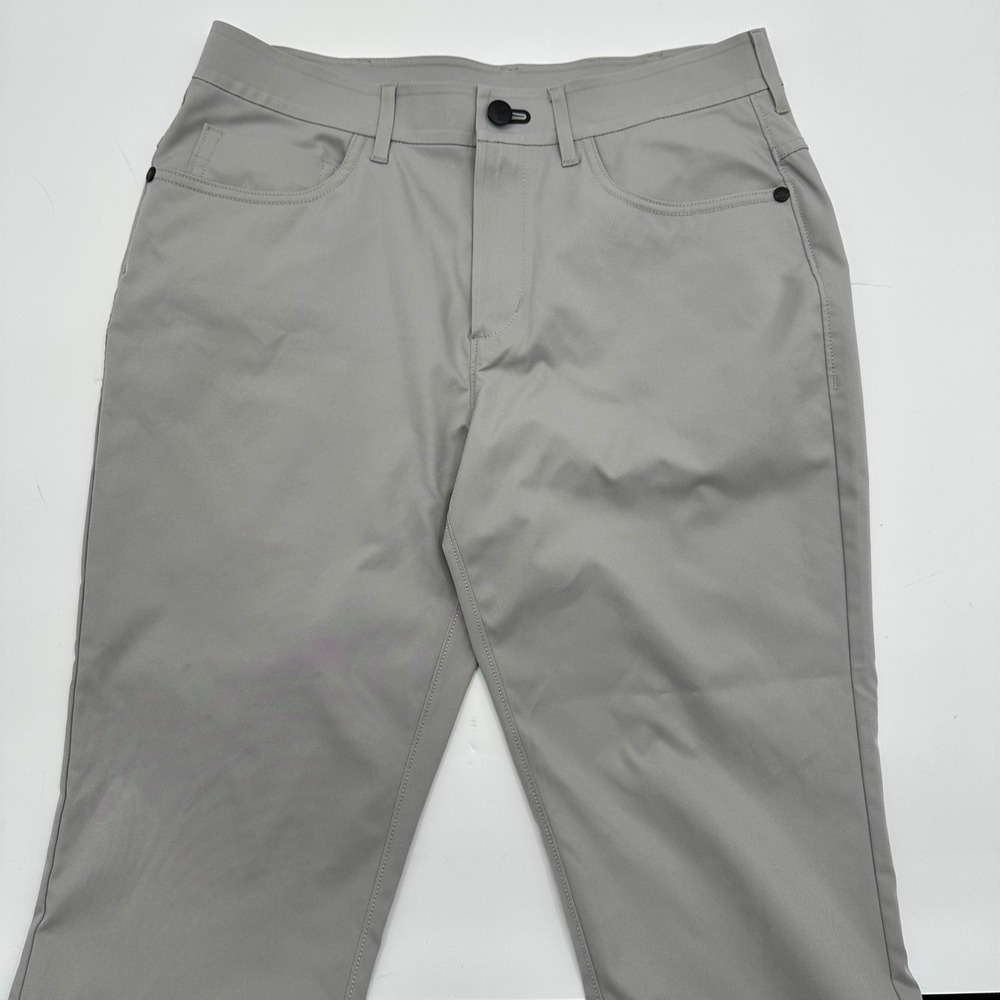 Public Rec Mens Work to Play Pants Light Gray Technical Trousers 30x28